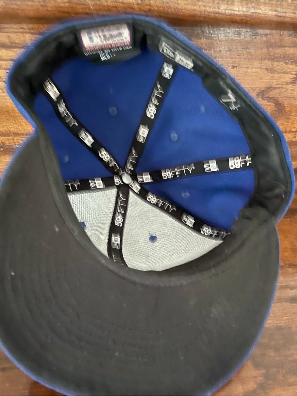New Era Mets Fitted Cap - Blue with Orange Logo